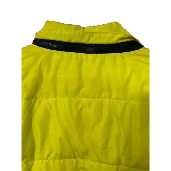 Sanctuary Cropped Puffa Jacket Women Medium Acid Green Winter Outerwear - Picture 6 of 6